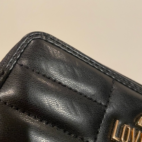 Love Moschino Quilted  large Continental Zip Around Wallet - NWT in Black - Picture 7 of 8